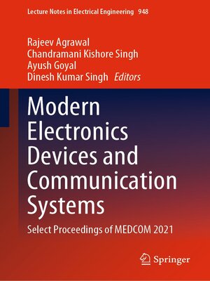 cover image of Modern Electronics Devices and Communication Systems